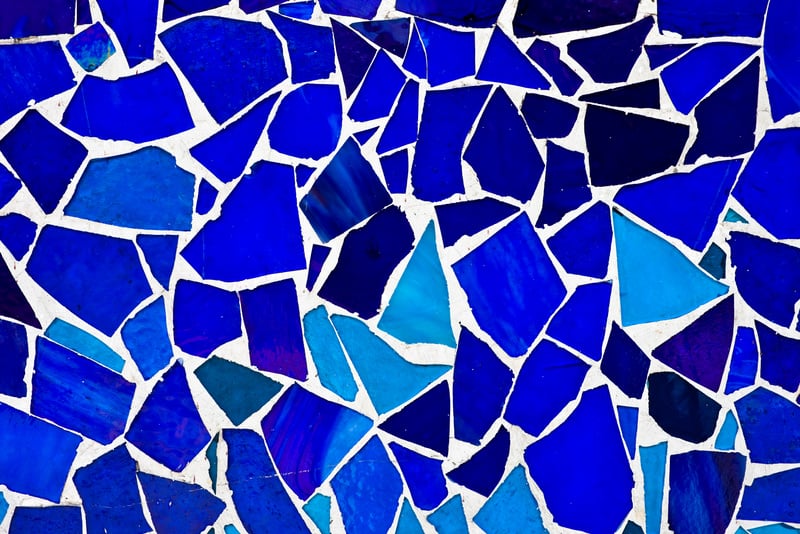 Blue mosaic