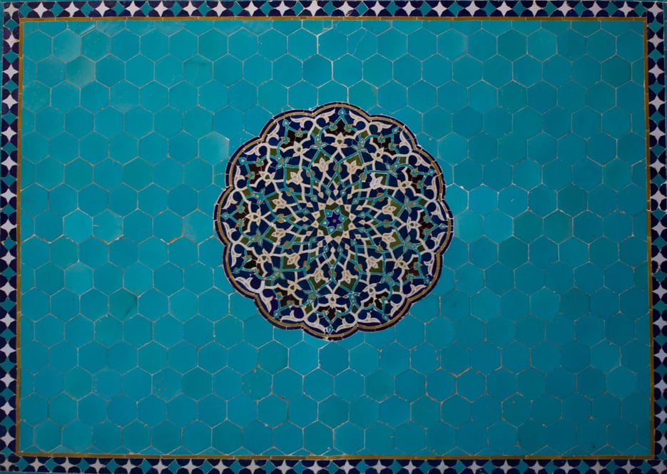 Blue Persian mosaic